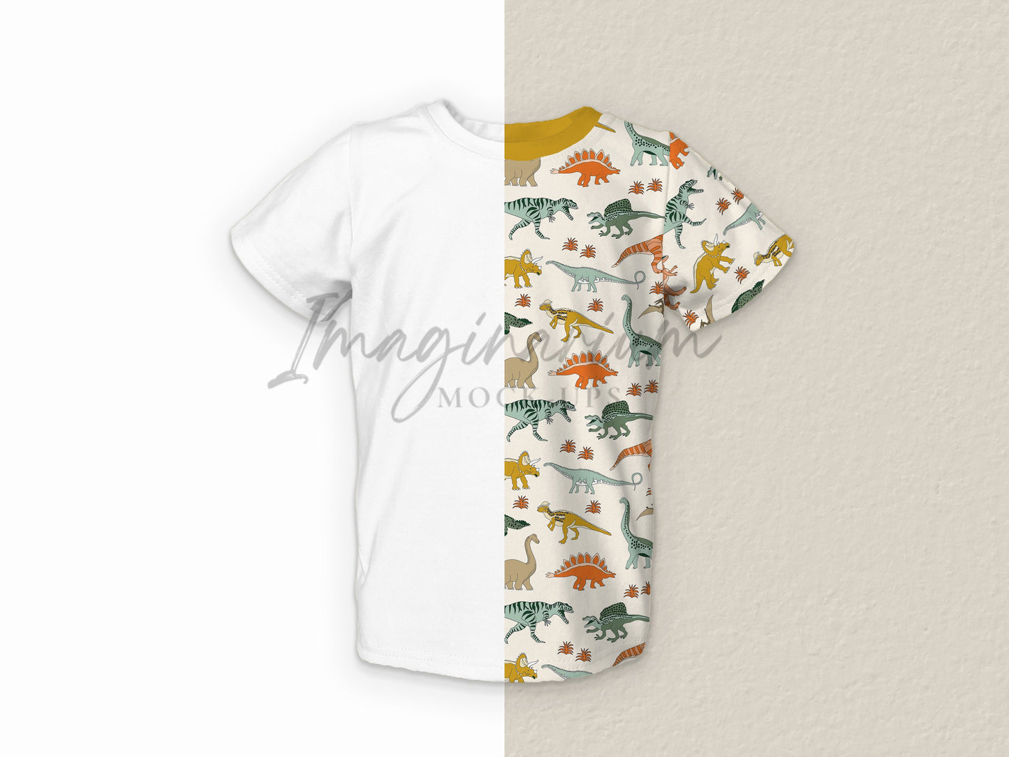 Basic Short Sleeve T-Shirt Mock Up, Realistic Mockup for Photoshop and Procreate