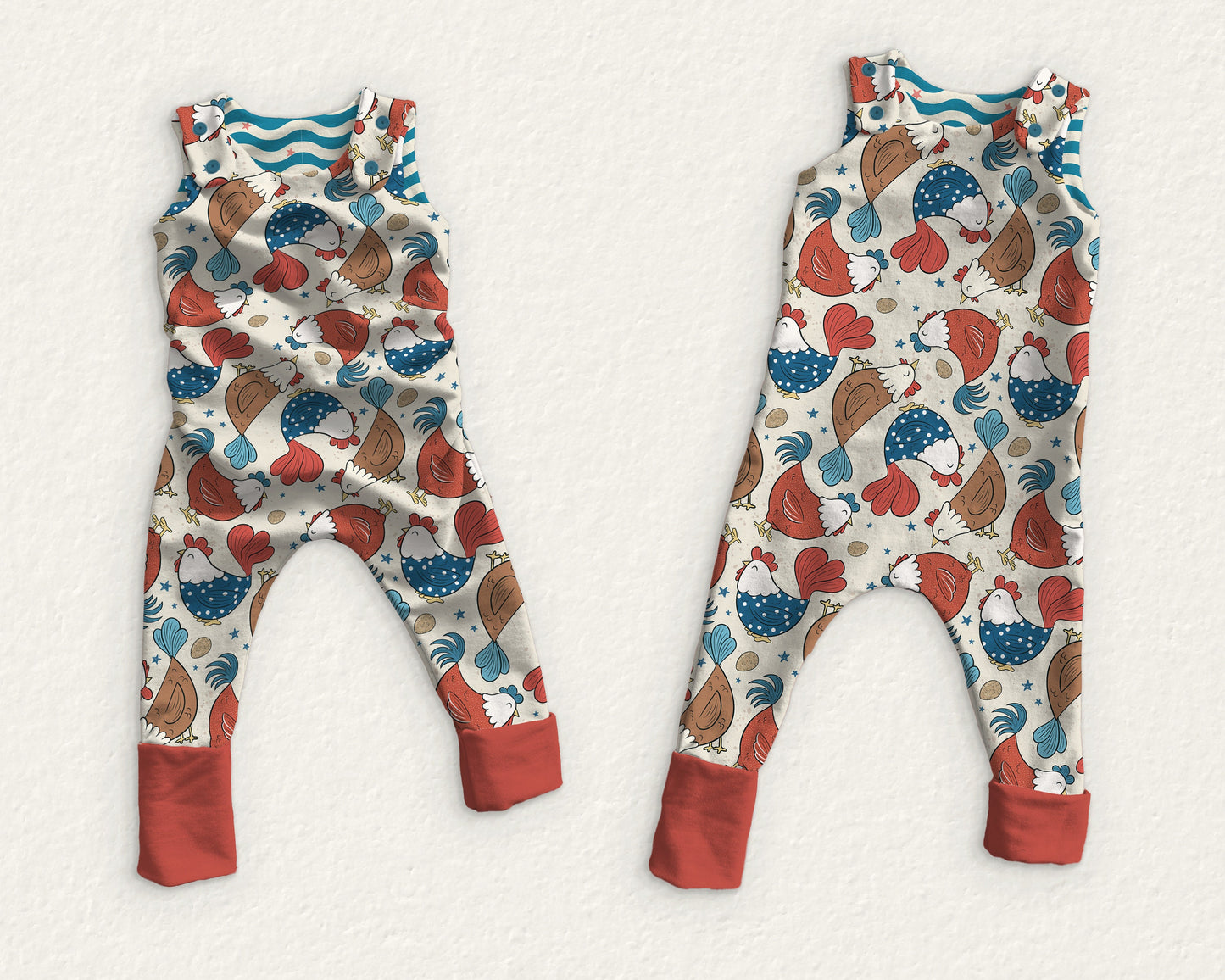 Grow With Me Romper Mock Up, Realistic Clothing Mockup for Photoshop and Procreate