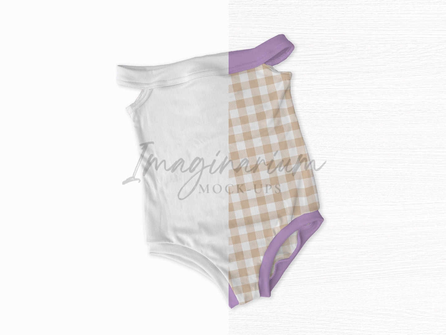 Off Shoulder Sleeveless Leotard Mock Up, Realistic Clothing Mockups for Photoshop and Procreate