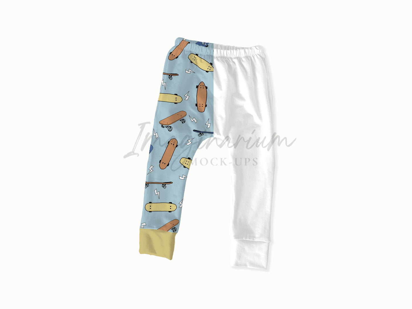 Elastic Waist Harem Pants Mock Up, Realistic Clothing Mockup for Photoshop and Procreate