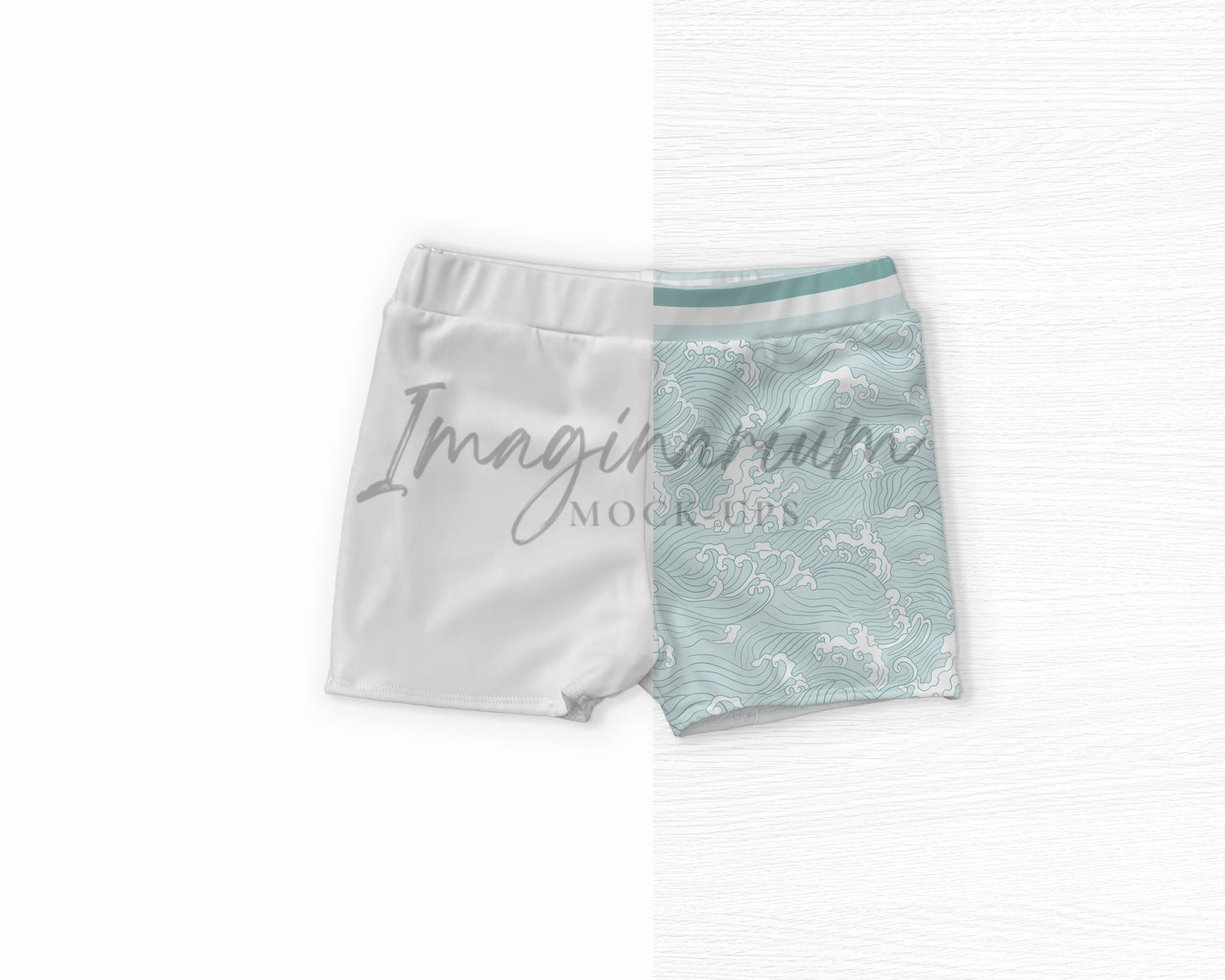 Swim Briefs Mock Up, Boys Swimsuit Swim Shorts, Realistic Mockup for Photoshop and Procreate