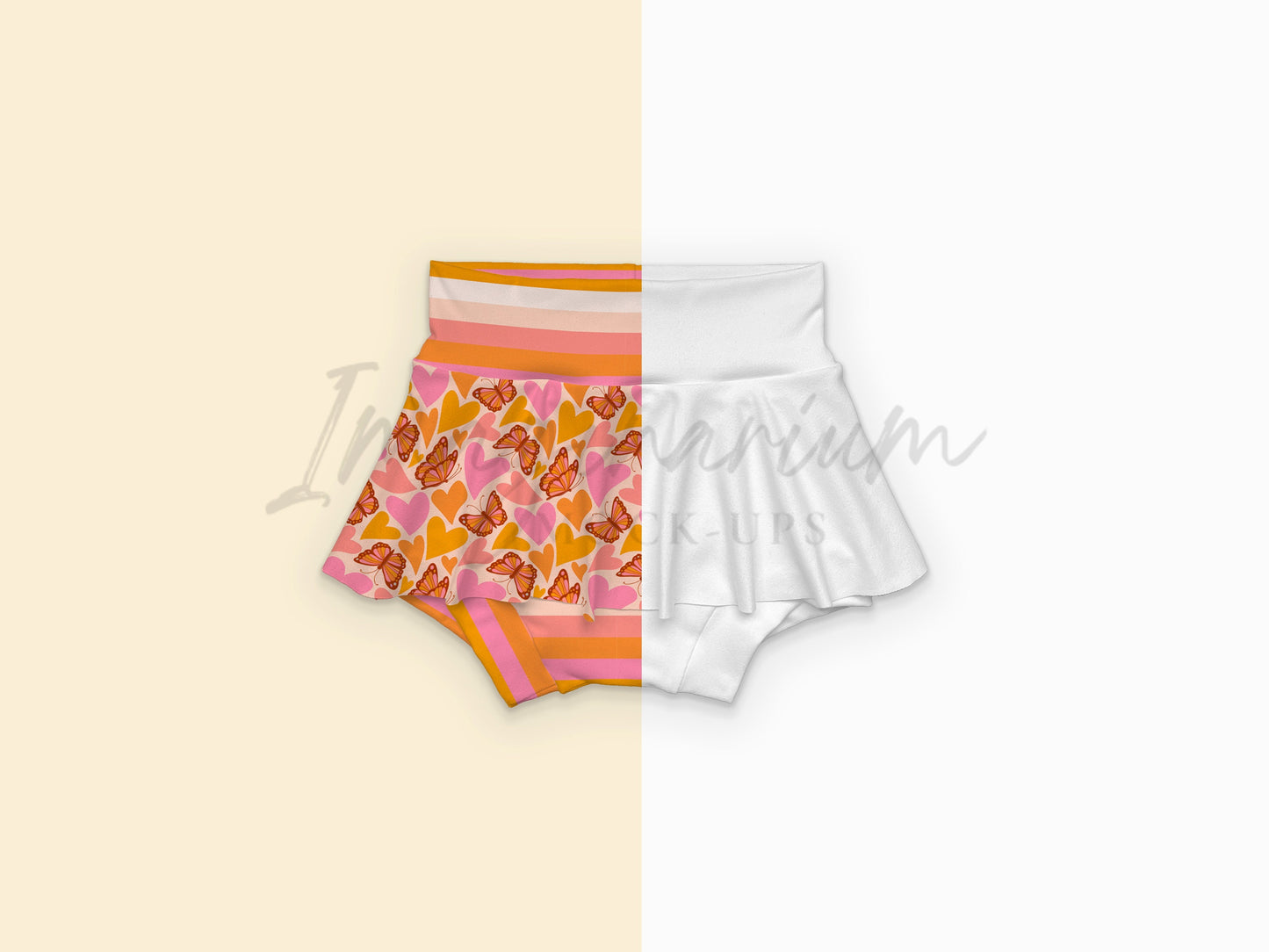 Skirted Bummies Mock Up, Realistic Mockup for Photoshop and Procreate