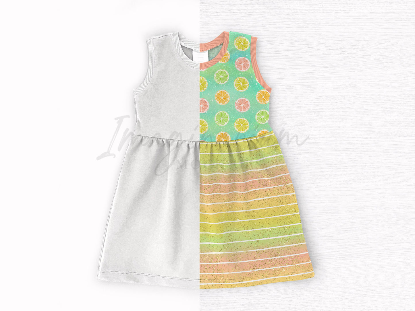 Tank Dress Mock Up, Realistic Mockup for Photoshop and Procreate