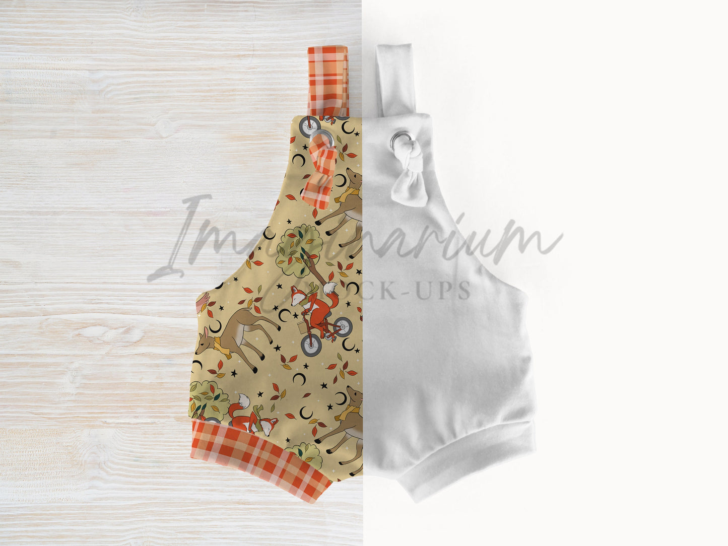 BUNDLE Cotton Lycra Knotted Overalls Mock Ups, Realistic Clothing Mockup for Photoshop and Procreate