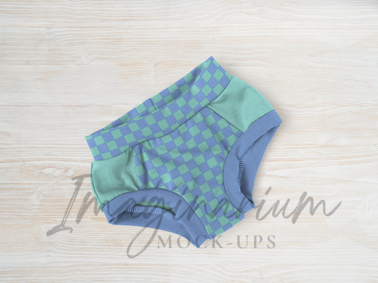 Kids Scrundlewear Underwear Mock Up, Realistic Mockup for Photoshop and Procreate