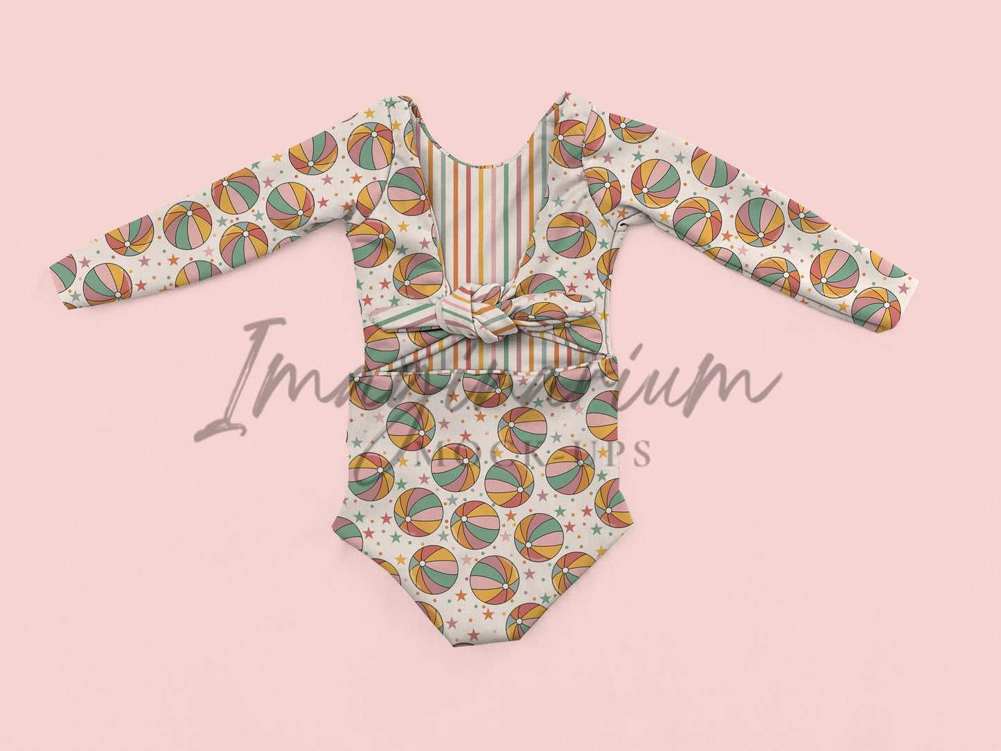Long Sleeve Reversible Rashguard Swimsuit Mock Up, Realistic Mockup for Photoshop and Procreate