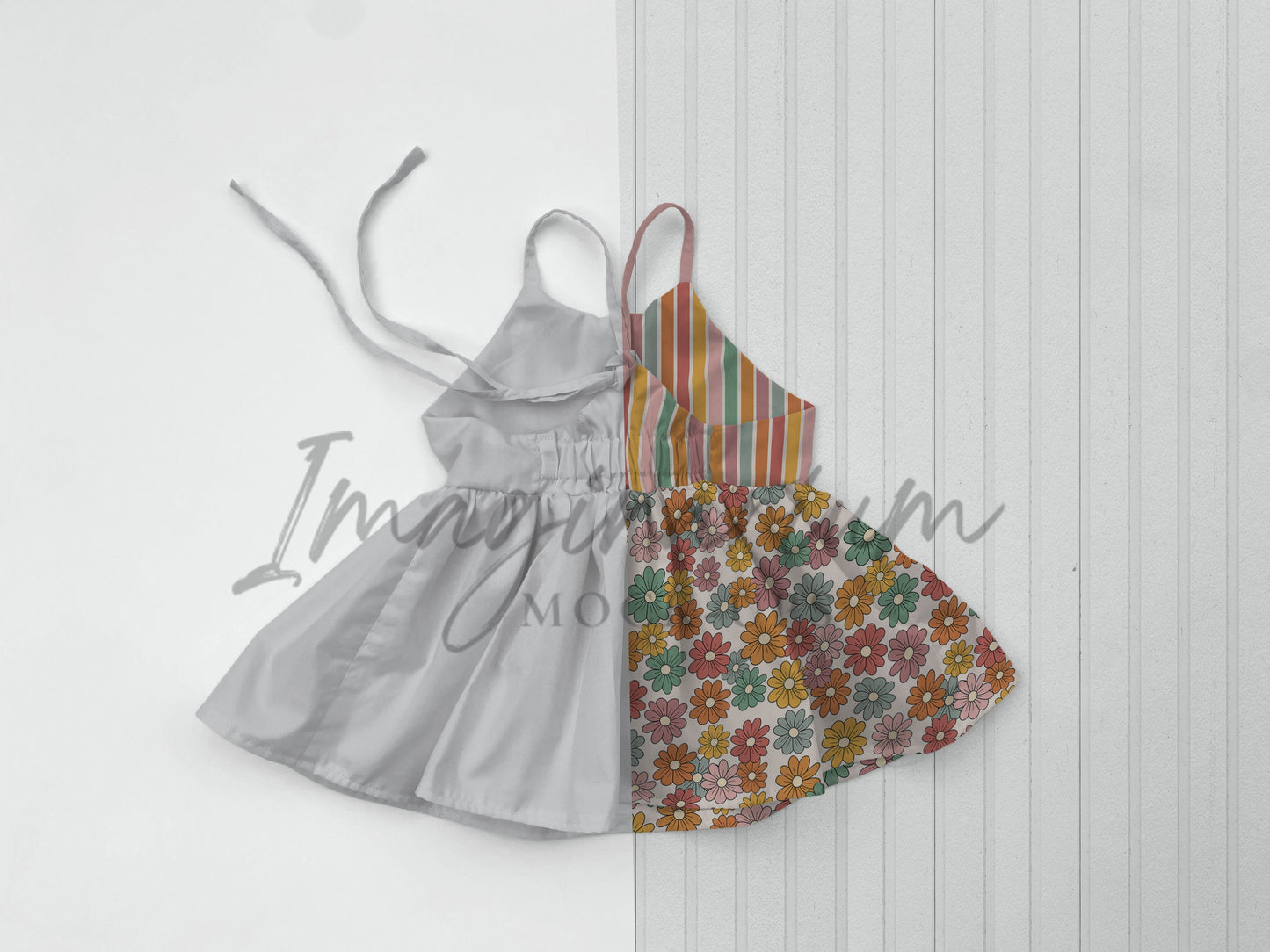 Woven Peplum Top Mock Up, Realistic Mockup for Photoshop and Procreate