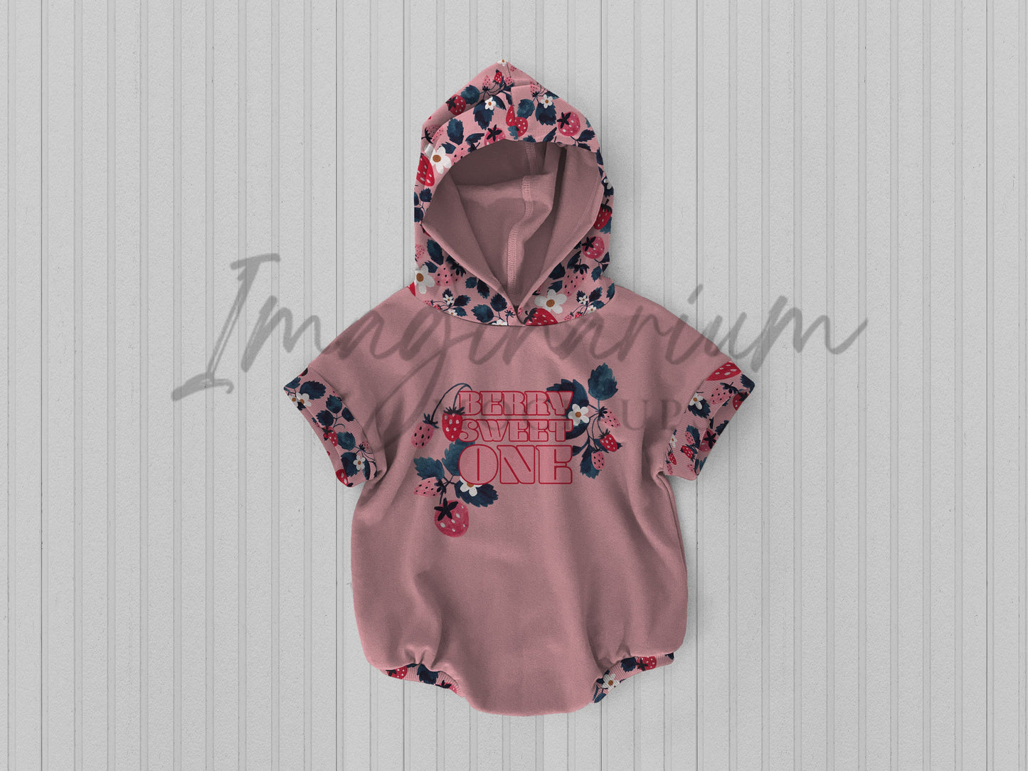 Short Sleeve Hooded Sweater Romper Mockup, Realistic Clothing Mock Up for Photoshop and Procreate