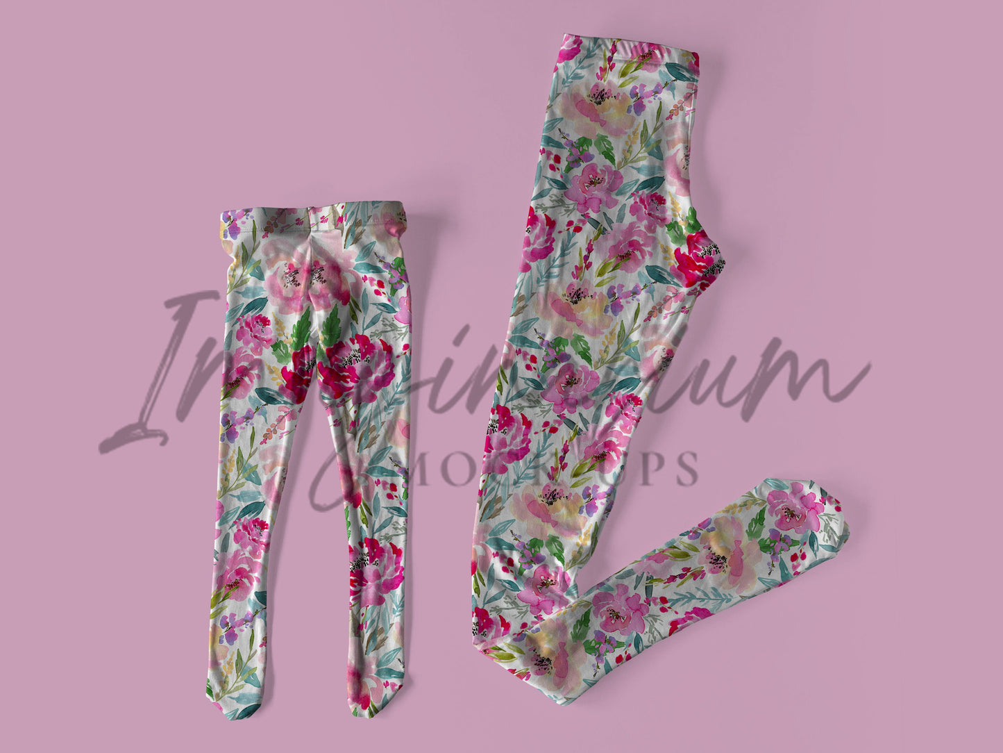 Mommy and Me Opal Tights Mock Up, Realistic Clothing Mockup for Procreate and Photoshop