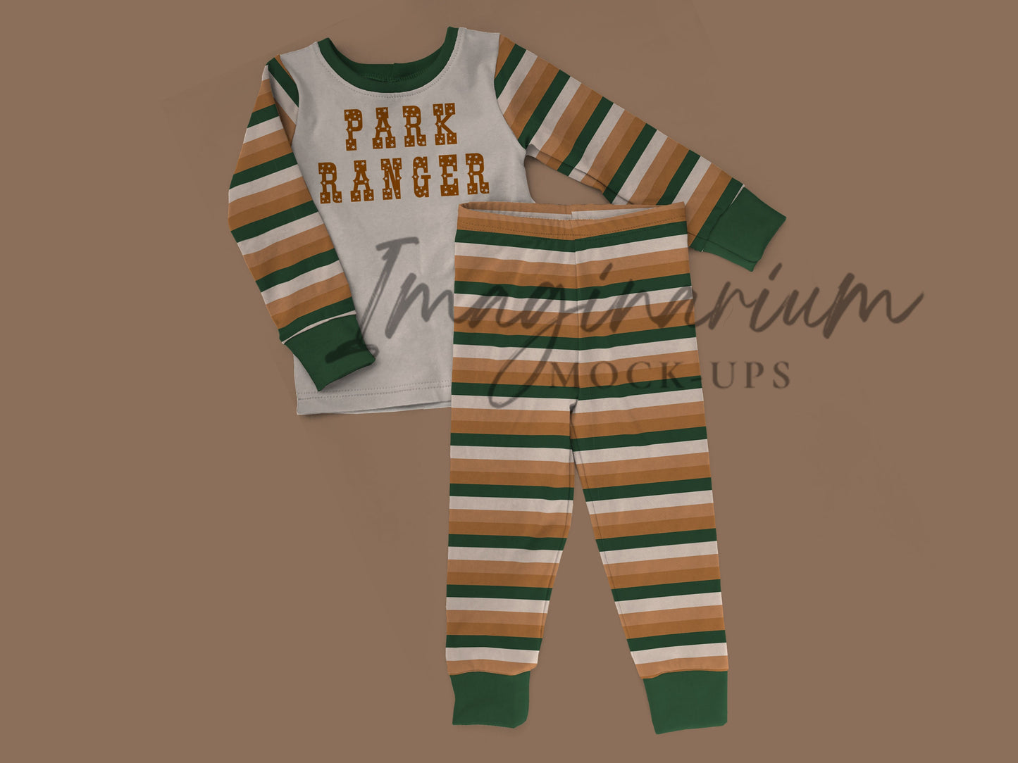 Kids Pajama Set Mock Up, Realistic Sleepwear Mockup for Photoshop and Procreate