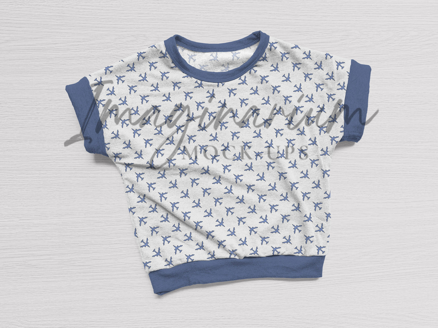 Short Sleeve Dolman Top Mock Up, Realistic Shirt Mockup for Photoshop and Procreate