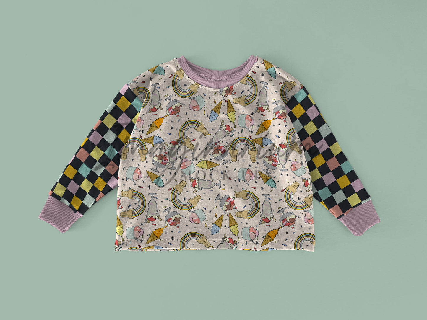 Long Sleeve Oversized Tee Mock Up, Realistic Clothing Mockup for Photoshop and Procreate