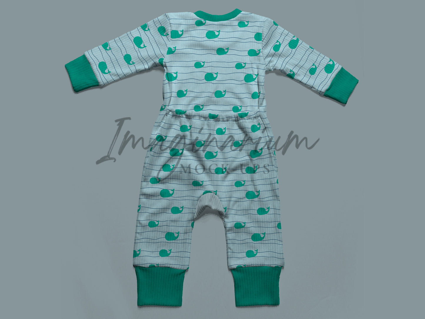 Envelope Back Snugglebug Romper Romper Mock Up, Realistic Clothing Mockup for Photoshop and Procreate