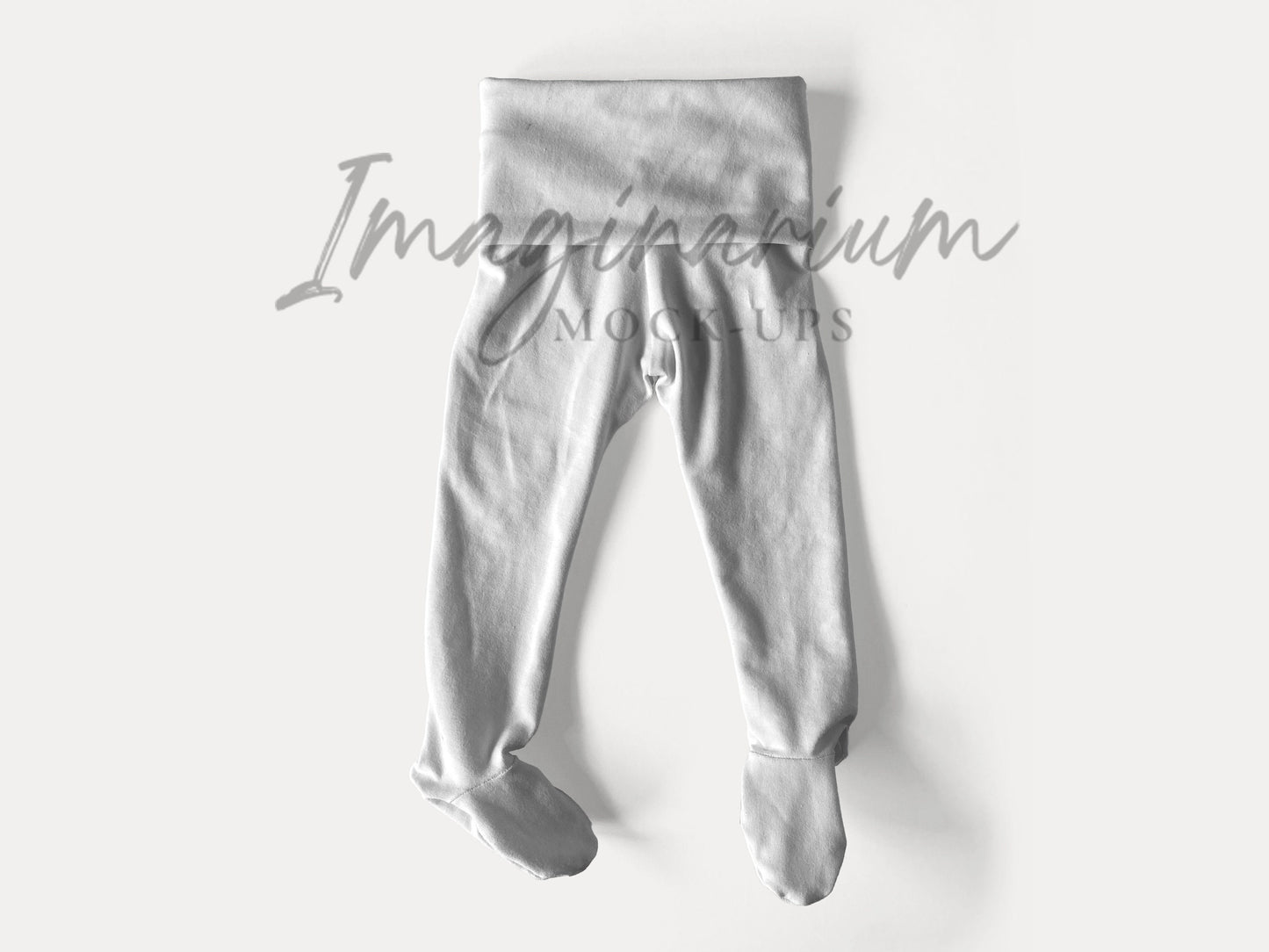 Footie Pants, Footed Baby Pants Mockup, Realistic Clothing Mock Up for Photoshop and Procreate