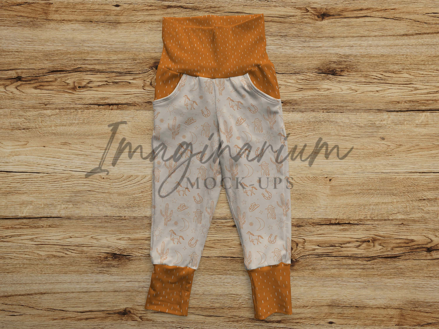 Grow With Me Joggers Pants Mockup, Realistic Mock Up for Photoshop and Procreate