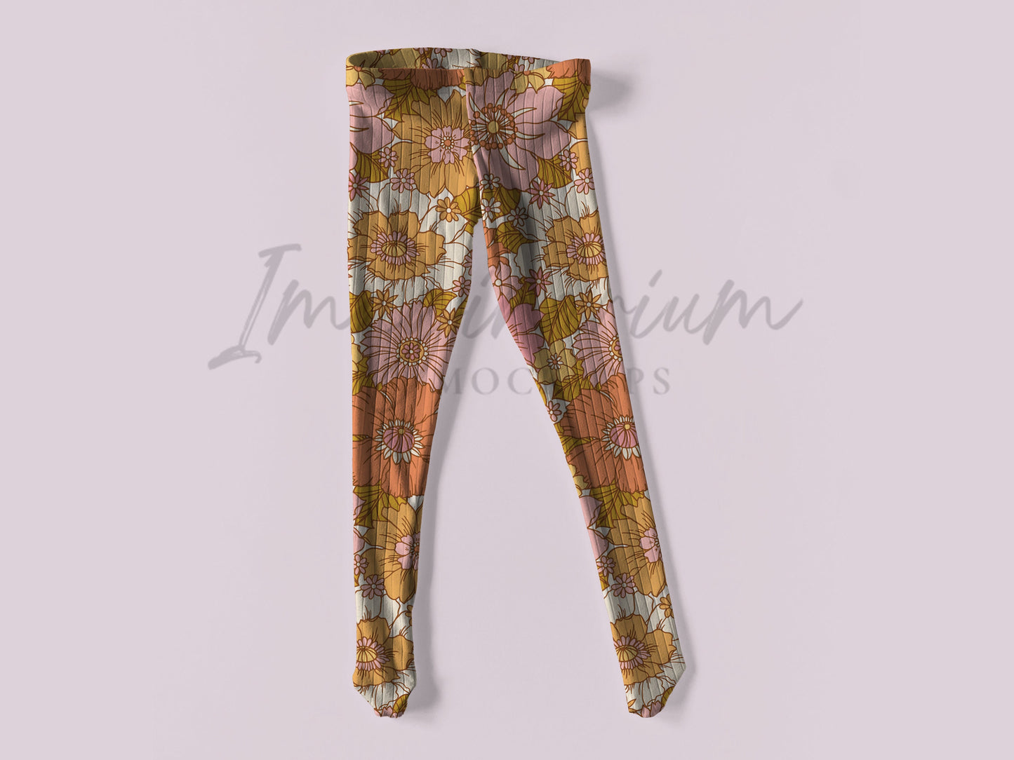 Ribbed Opal Tights Mock Up, Realistic Clothing Mockup for Photoshop and Procreate
