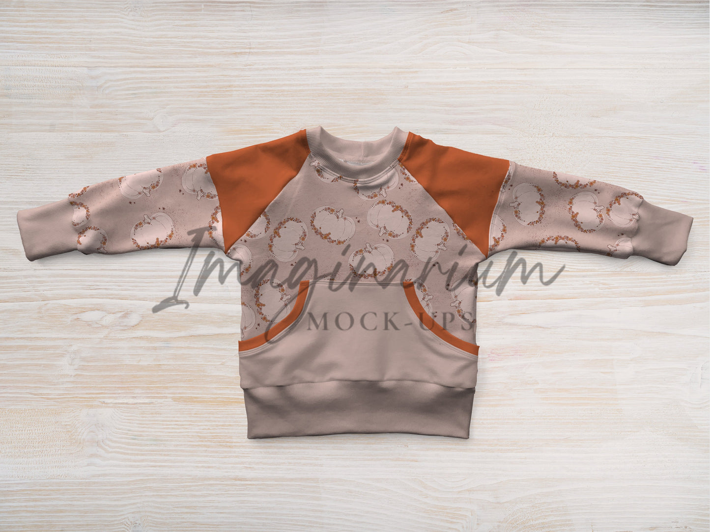 Raglan Sweater Mockup, Realistic Clothing Mock Up for Photoshop and Procreate