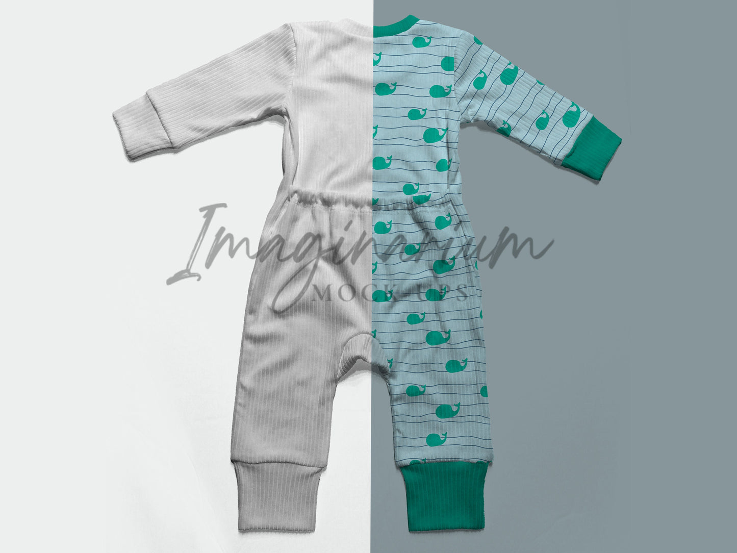 Envelope Back Snugglebug Romper Romper Mock Up, Realistic Clothing Mockup for Photoshop and Procreate