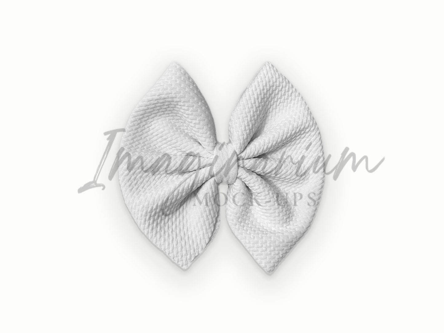 5 Inch Bullet Fabric Bow Mock Up, Realistic Mockup for Photoshop and Procreate