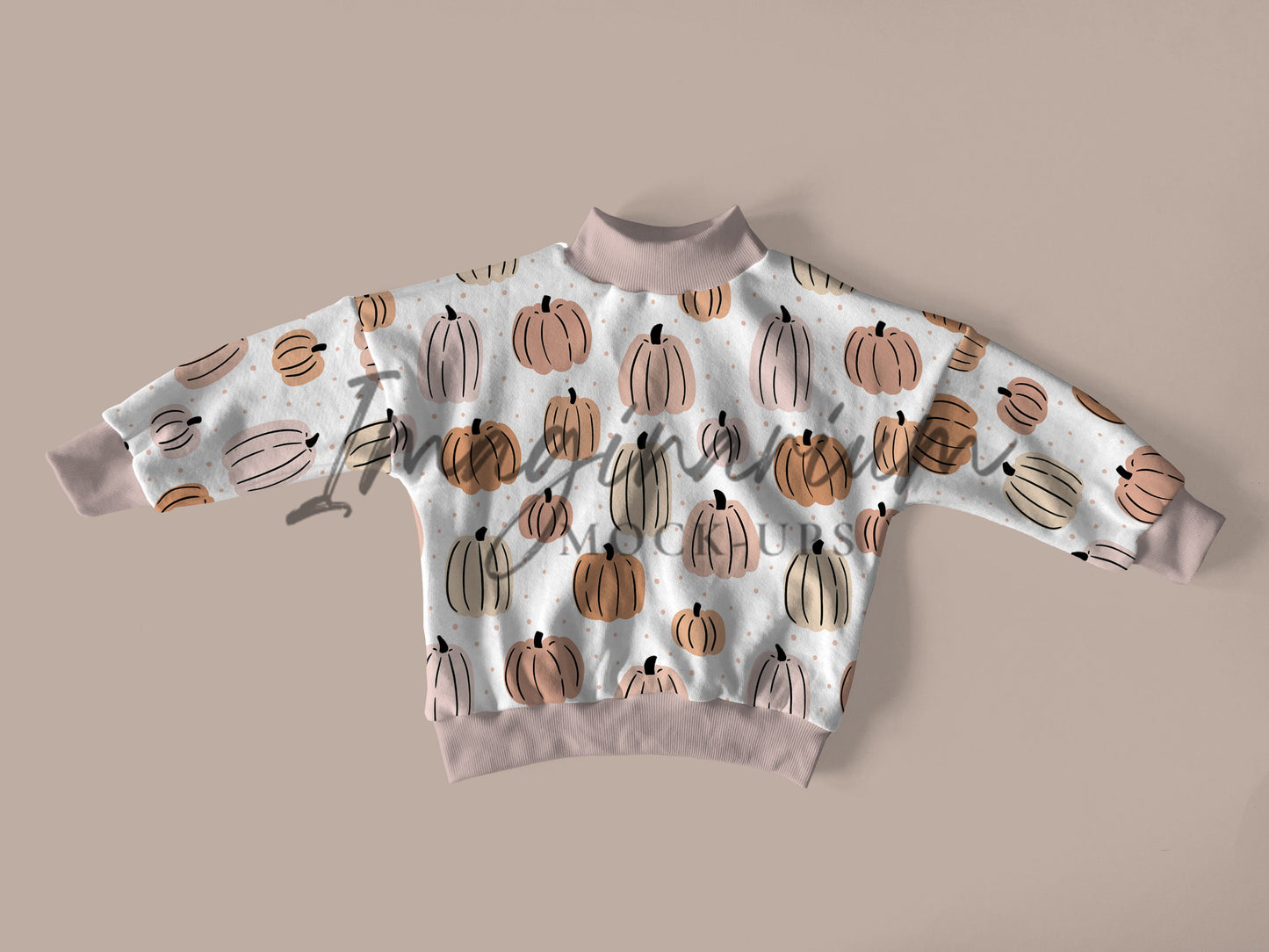 Oversized Sweater Thick and Normal Neckband Mock Up, Realistic Clothing Mockup for Photoshop and Procreate