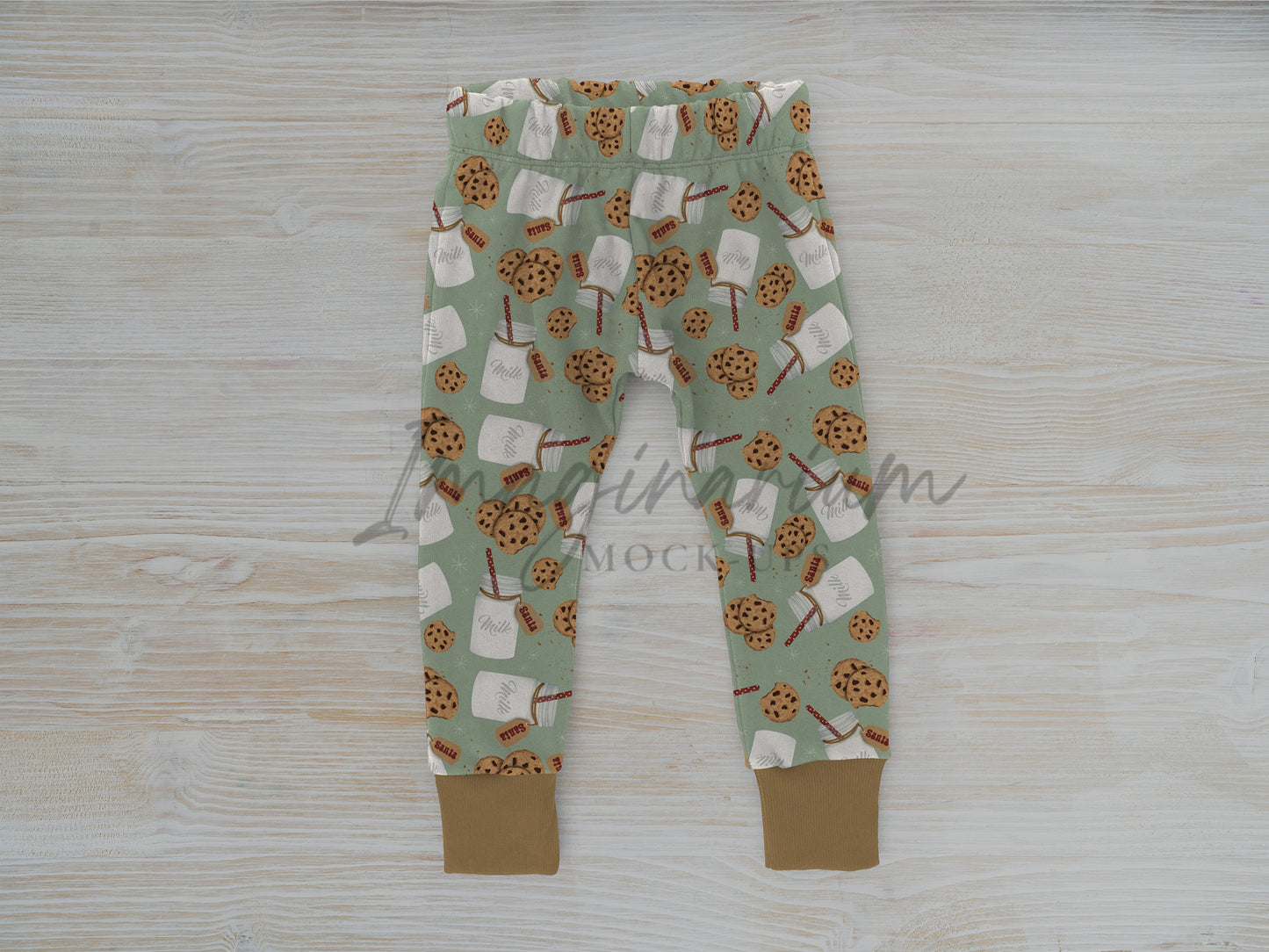 Fold Over Elastic Playday Pants Jogger Mock Up, Realistic Clothing Mockup for Photoshop and Procreate