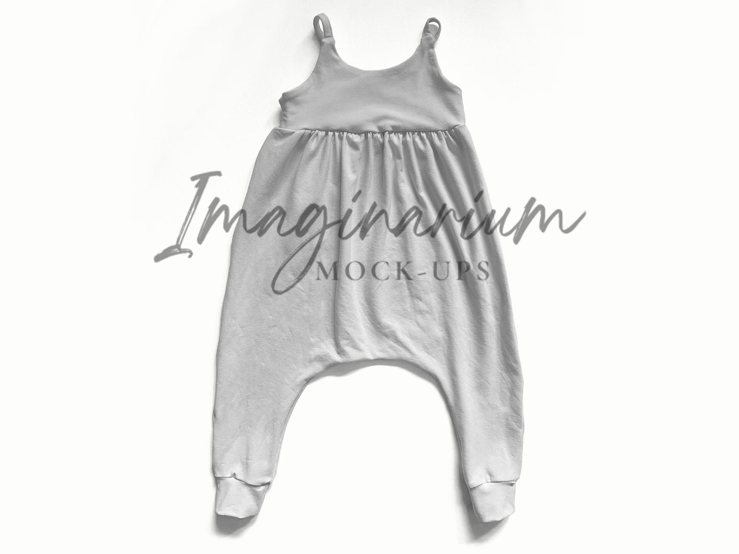 Napa Tank Bubble Romper Pants Mock Up, Realistic Mockup for Photoshop and Procreate