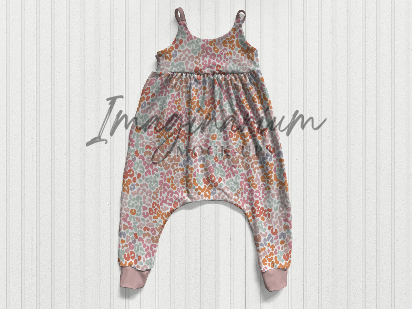 Napa Tank Bubble Romper Pants Mock Up, Realistic Mockup for Photoshop and Procreate
