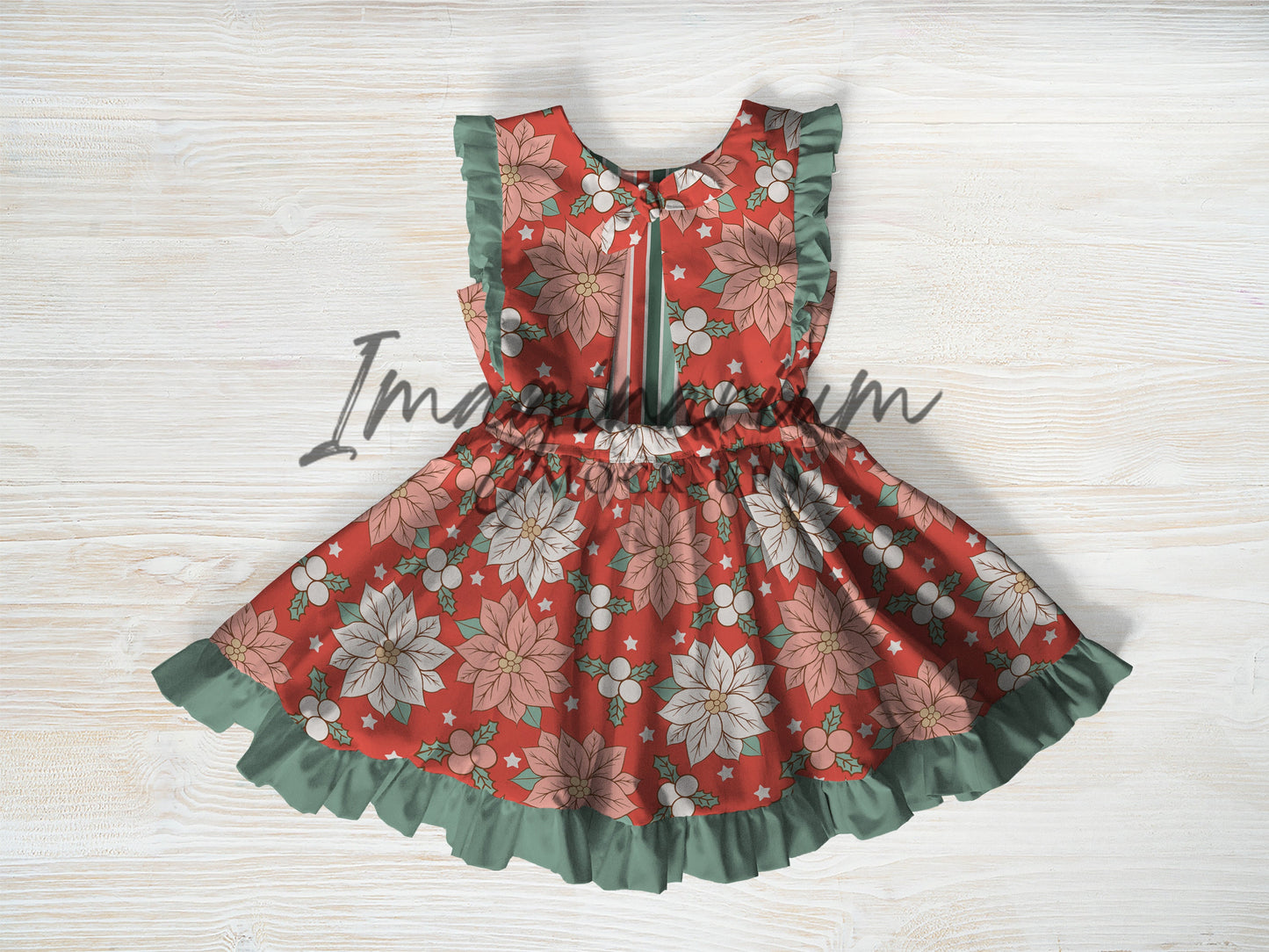 Woven Sleeveless Flutter Birdie Dress Mock Up, Realistic Mockup for Photoshop and Procreate