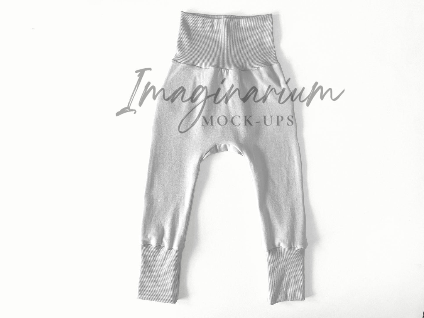 Grow With Me Bunny Bottoms Pants Mock Up, Realistic Clothing Mockup for Photoshop and Procreate