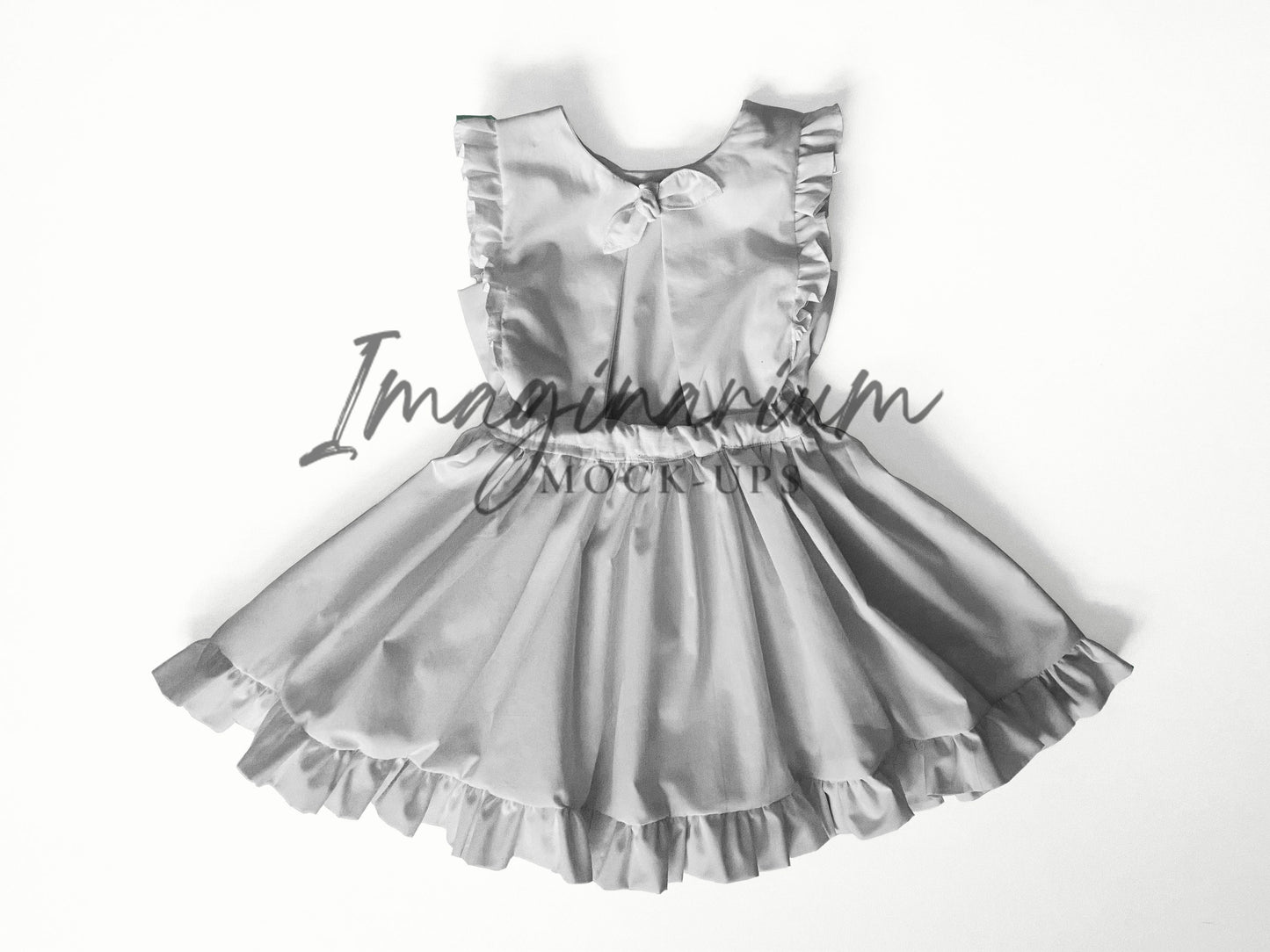 Woven Sleeveless Flutter Birdie Dress Mock Up, Realistic Mockup for Photoshop and Procreate