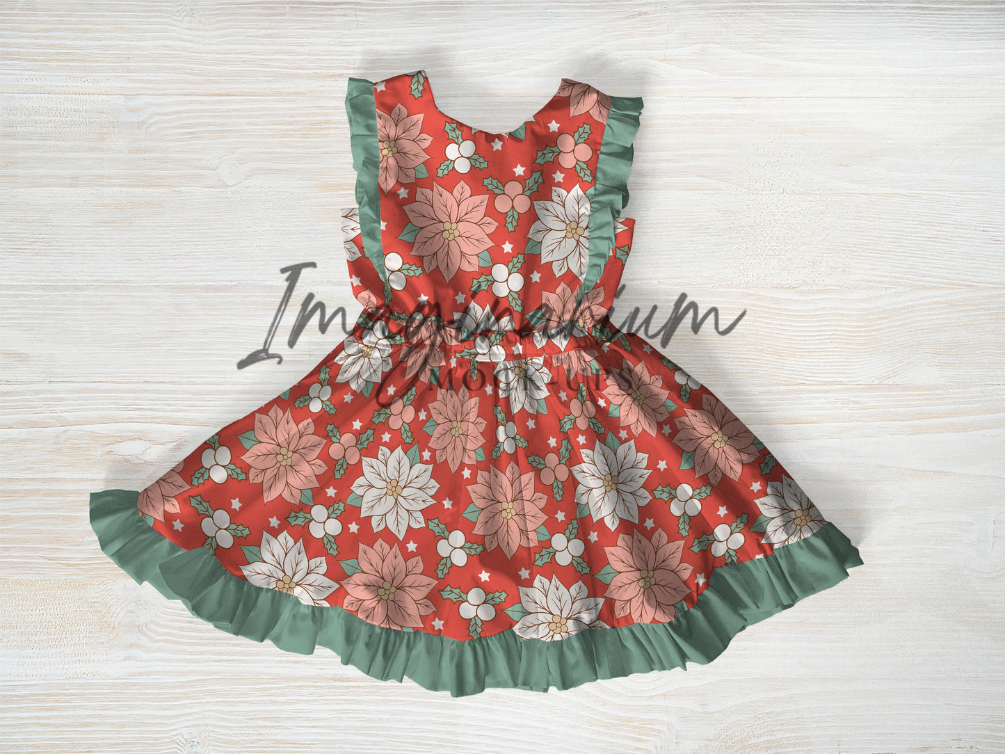 Woven Sleeveless Flutter Birdie Dress Mock Up, Realistic Mockup for Photoshop and Procreate