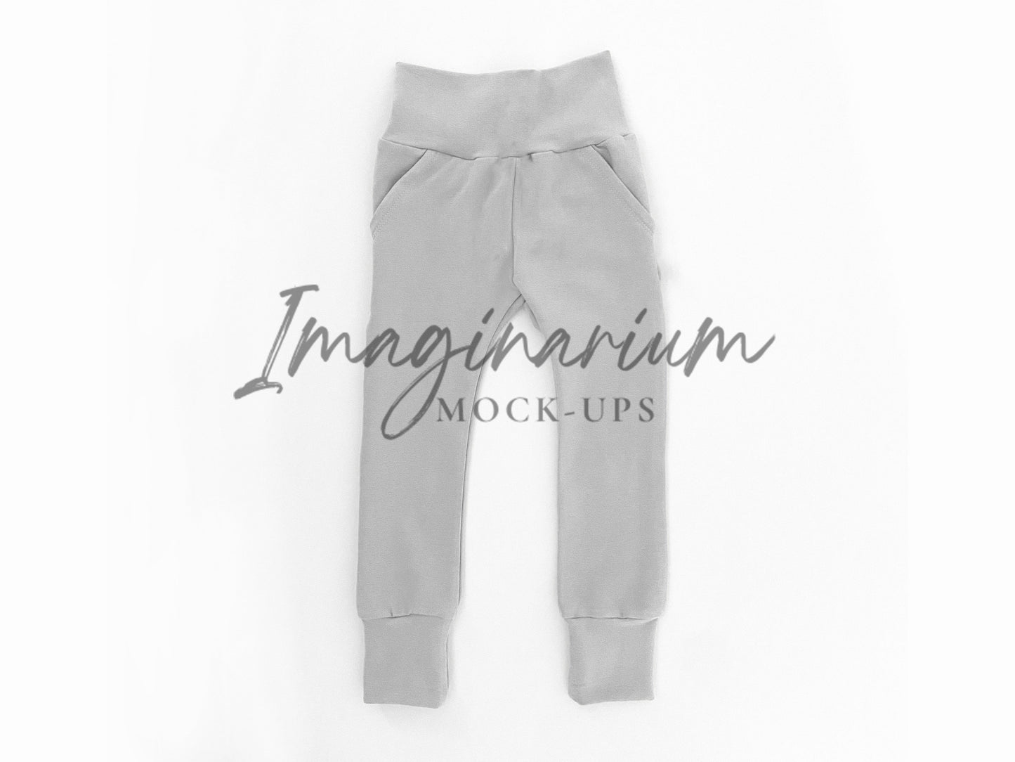 Slant Pocket Skinnies Slim Jogger Pants Mock Up, Realistic Clothing Mockup for Photoshop and Procreate