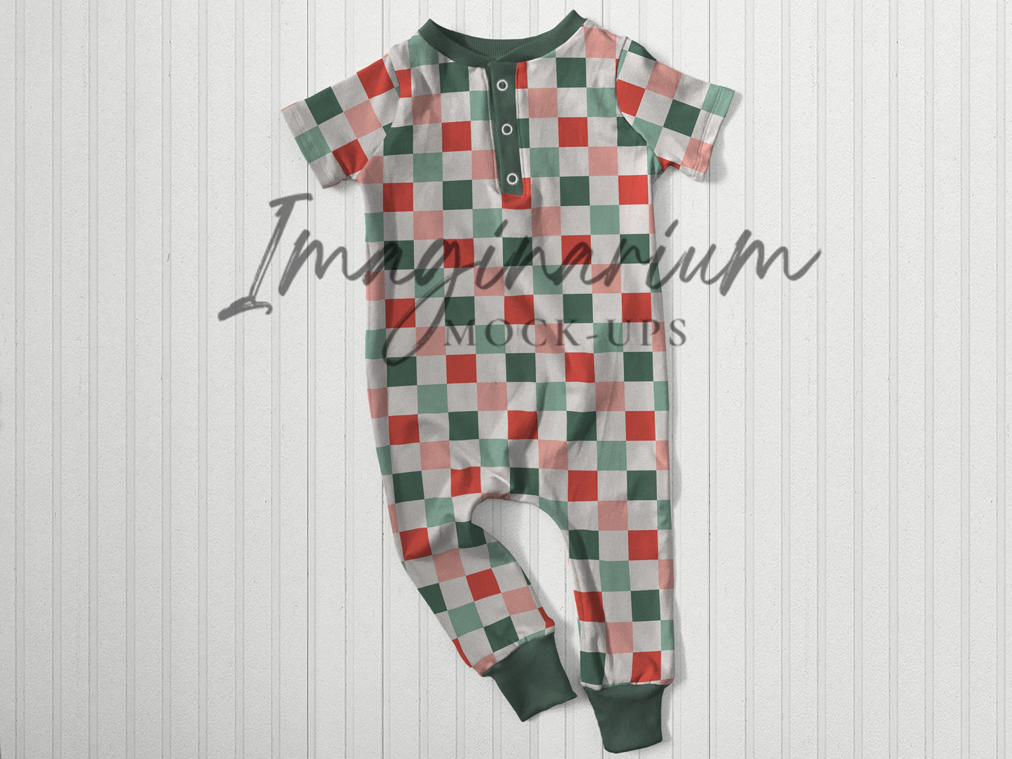 Henley Snap Eldoris Romper Mock Up, Realistic Clothing Mockup for Photoshop and Procreate