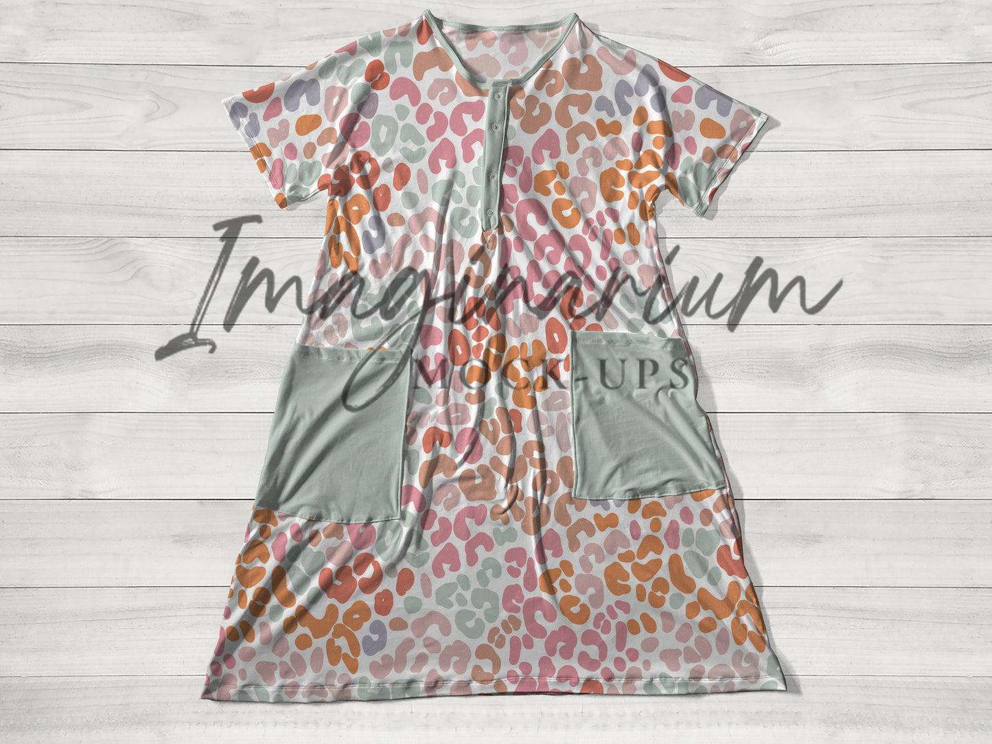 Adult Modern House Dress Mock Up, Realistic Mockup for Photoshop and Procreate
