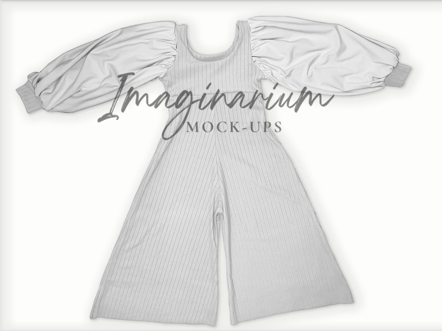 Petal Romper Wide Leg Pants Mock Up, Realistic Mockup for Photoshop and Procreate