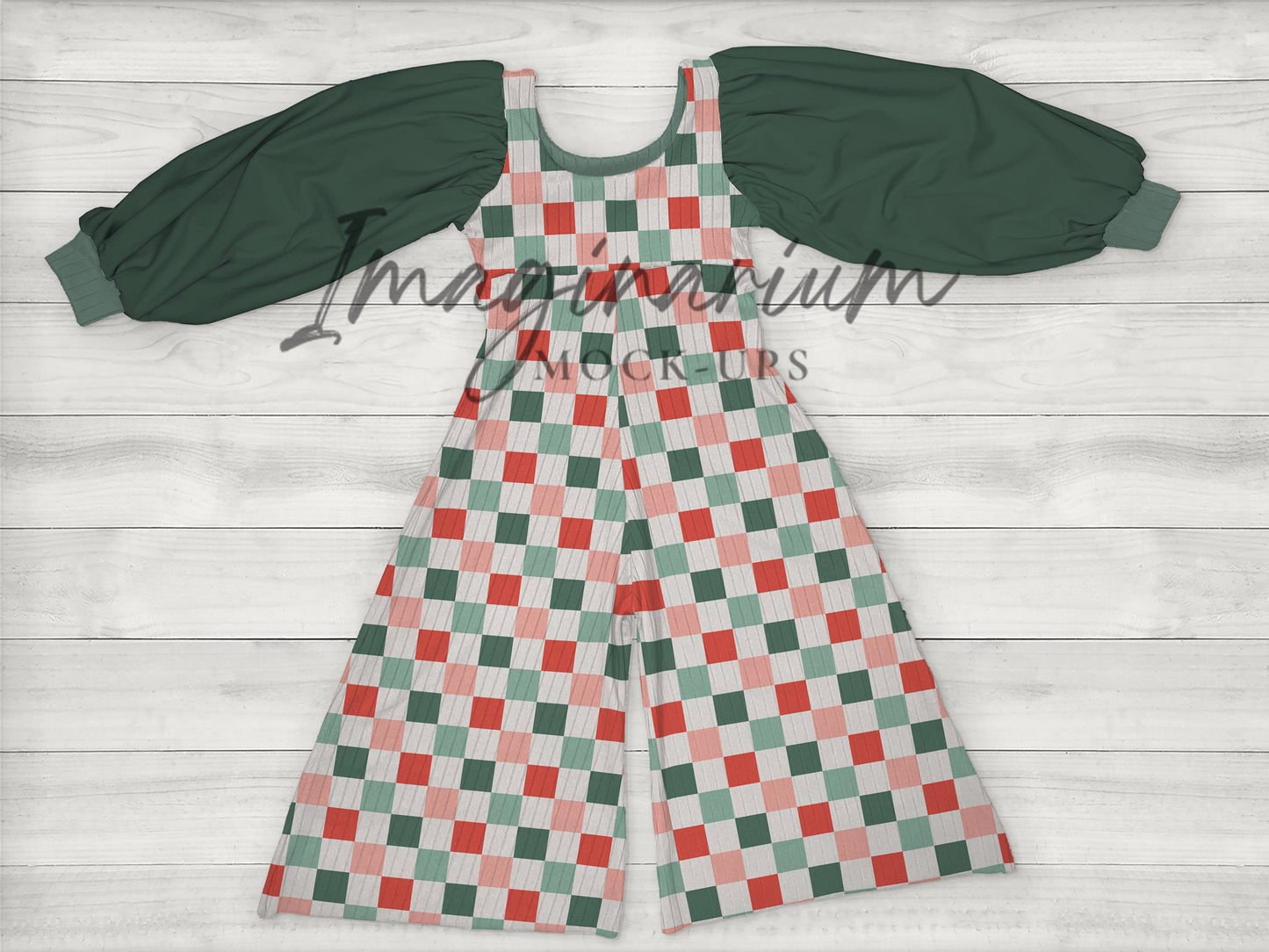 Petal Romper Wide Leg Pants Mock Up, Realistic Mockup for Photoshop and Procreate