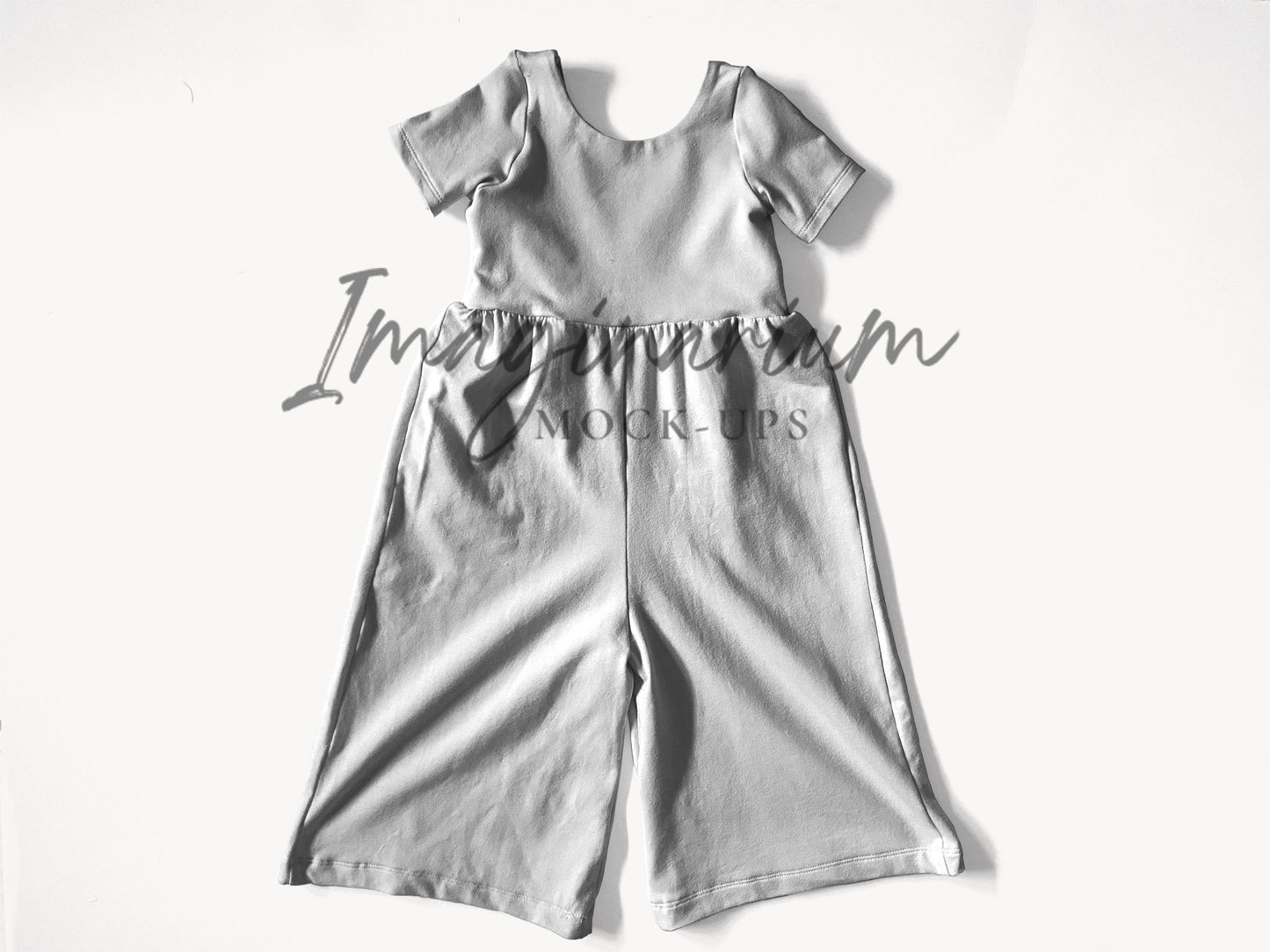 Autumn Jumper Short Sleeve Pants Romper Mock Up, Realistic Mockup for Photoshop and Procreate