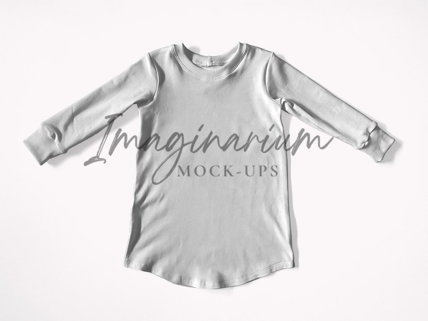 Long Sleeve Nightgown Mockup, Realistic Clothing Mock Up for Photoshop and Procreate