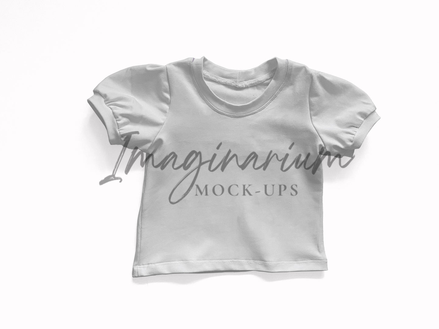 Puff Sleeve Top Mock Up, Short Sleeve Shirt Realistic Mockup for Photoshop and Procreate