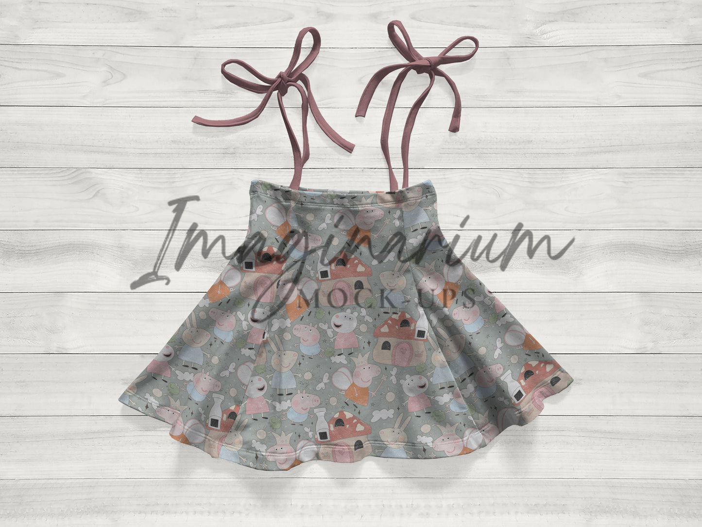Skirted Tie Jumper Mock Up, Realistic Mockup for Photoshop and Procreate