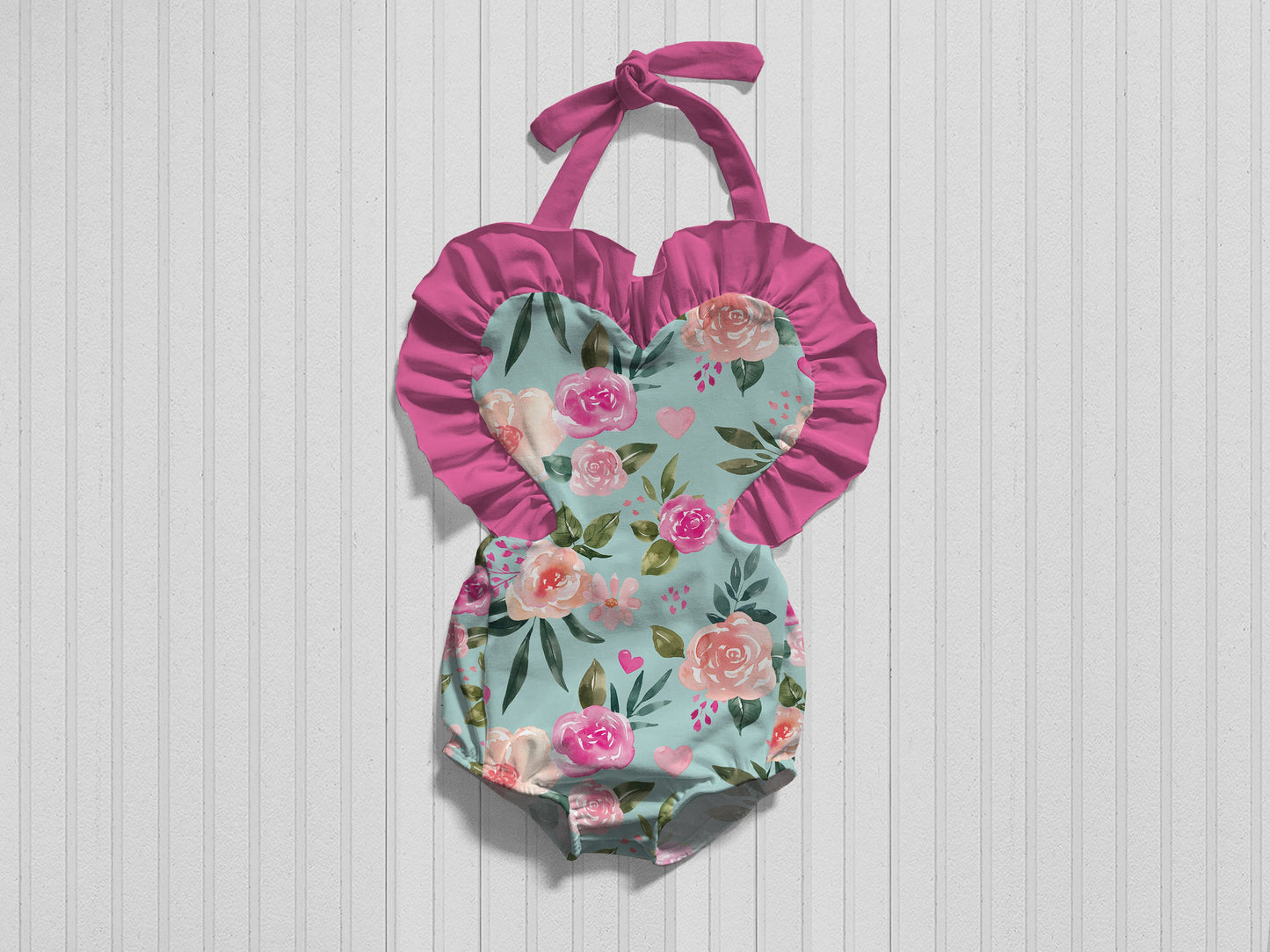 Heart Lover Romper Mock Up, Realistic Clothing Mockup for Photoshop and Procreate