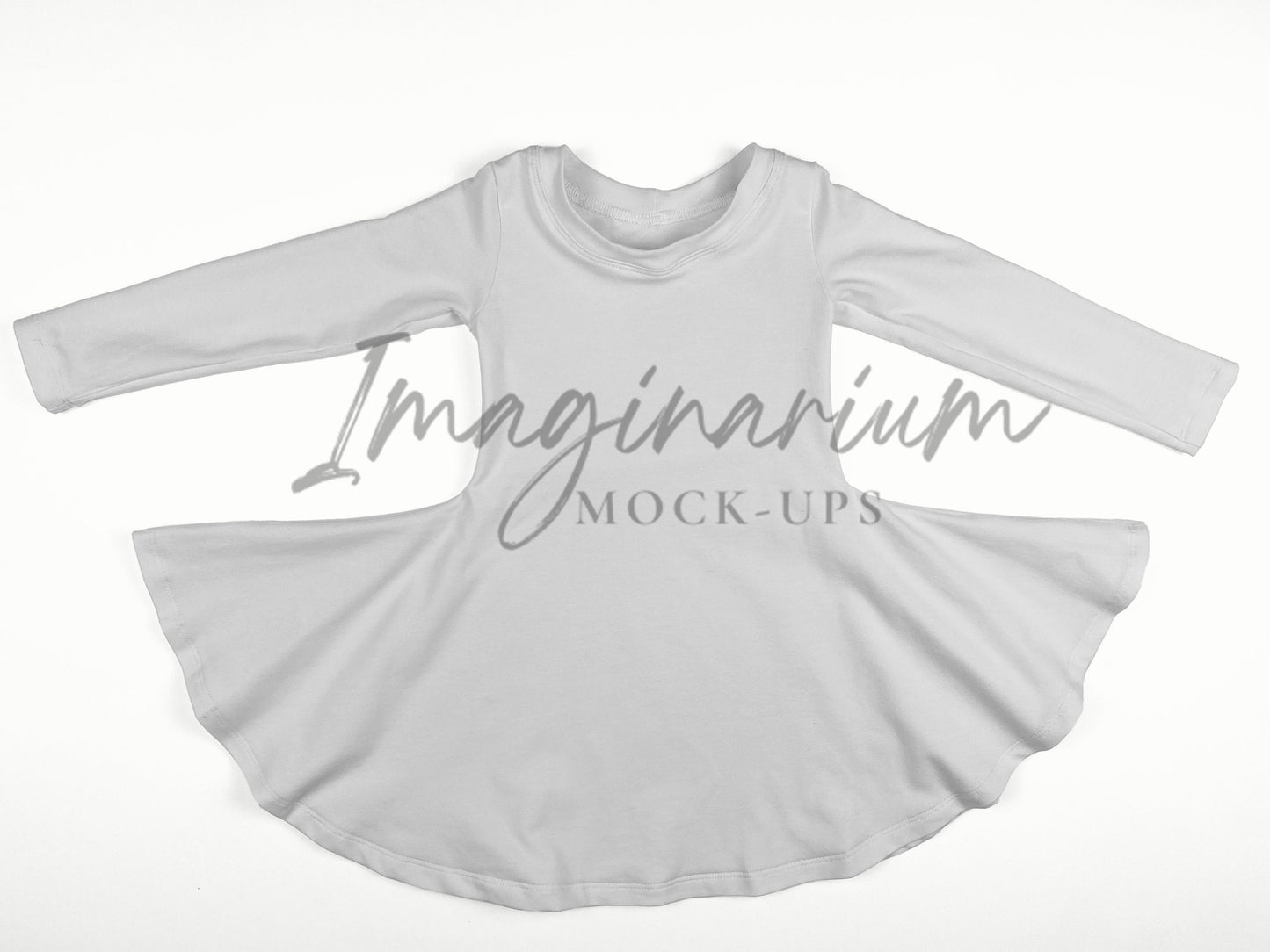 Sweetie Pie Dress with Long Sleeves Mock Up, Realistic Mockup for Photoshop and Procreate