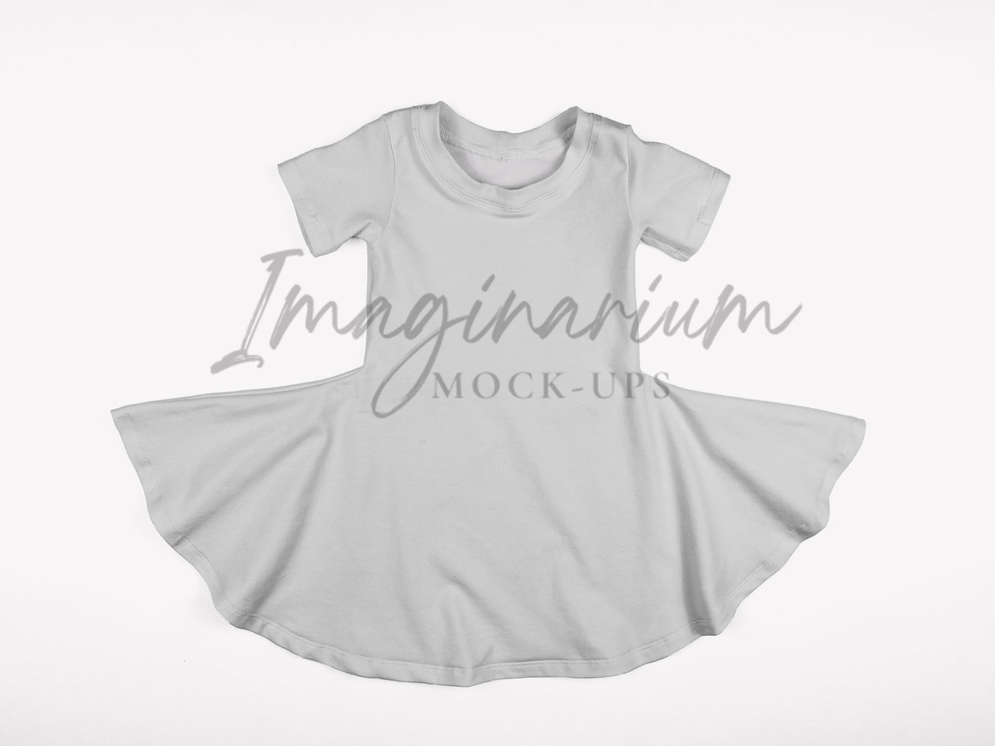 Short Sleeve Sweetie Pie Dress Mock Up, Realistic Mockup for Photoshop and Procreate