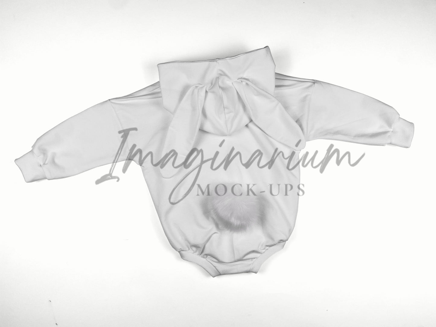 Long Sleeve Easter Bunny Sweater Romper Mockup, Realistic Clothing Mockup for Photoshop and Procreate