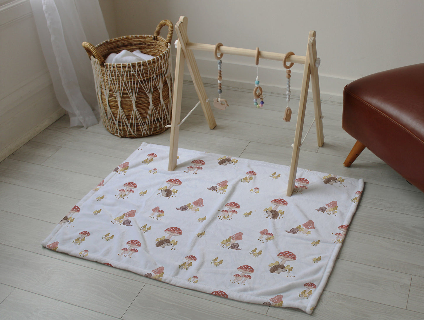 Playmat Blankie Mock Up, Realistic 30x20 Minky Blanket Mockup for Photochop and Procreate