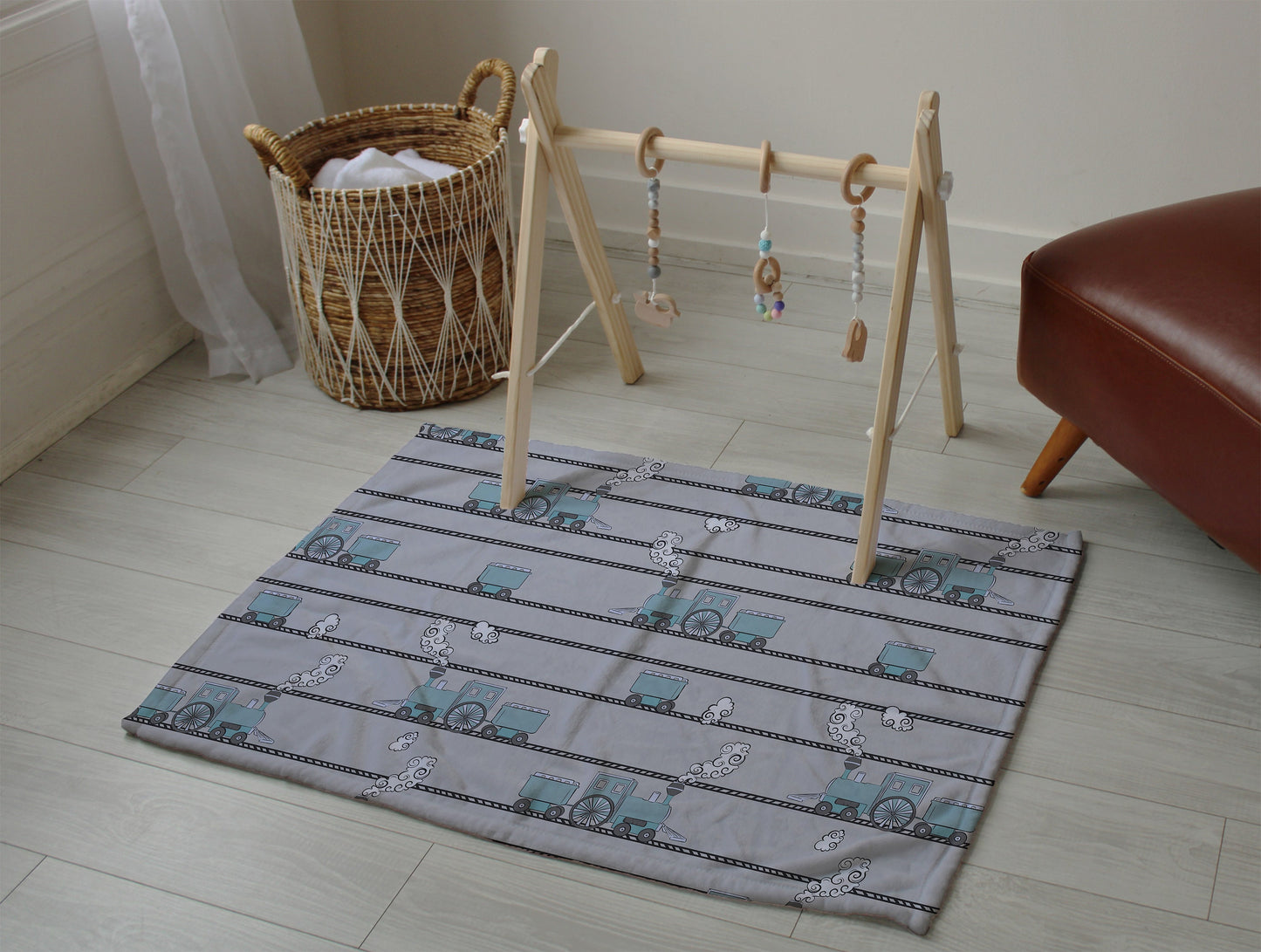 Playmat Blankie Mock Up, Realistic 30x20 Minky Blanket Mockup for Photochop and Procreate