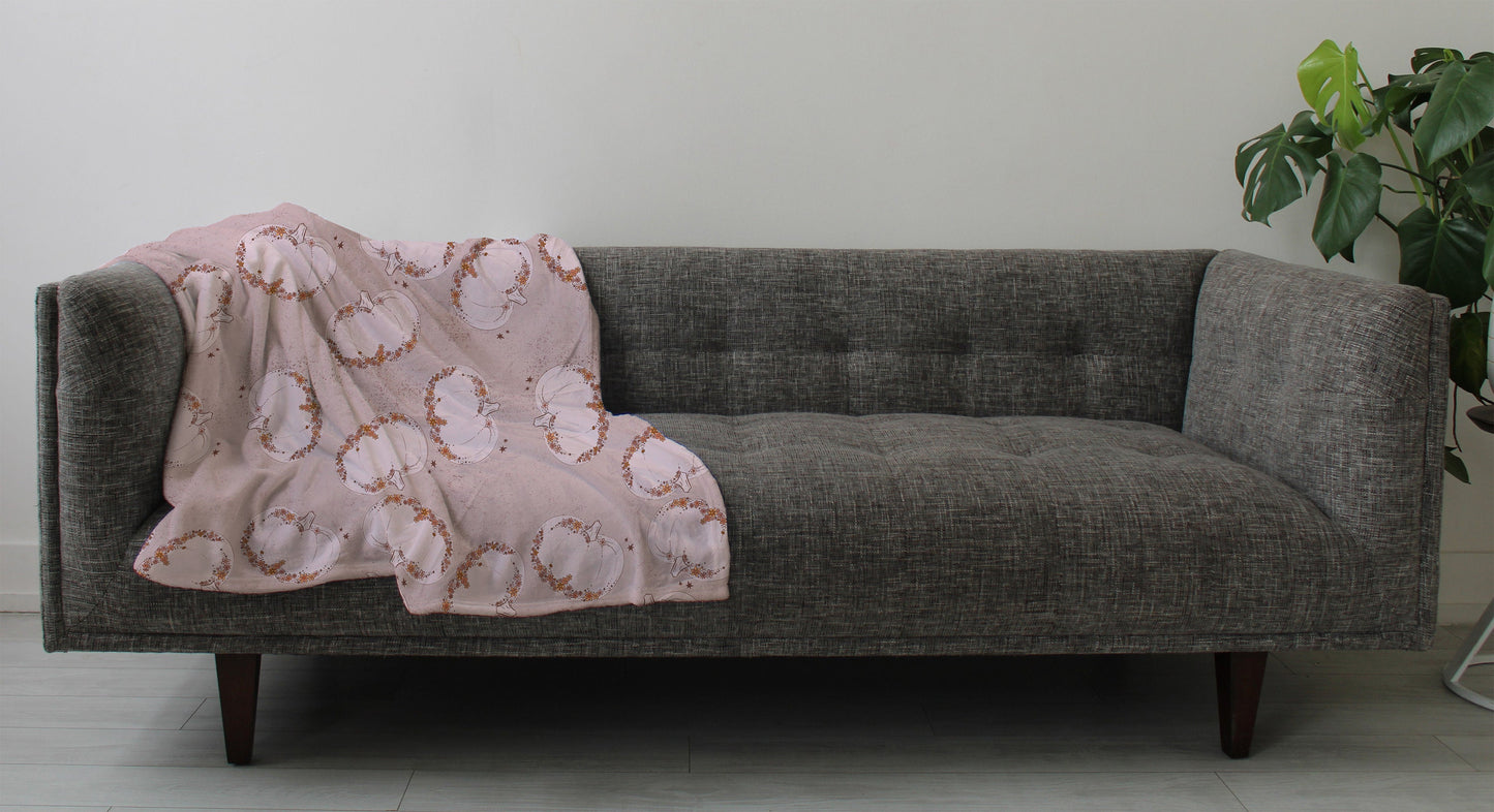 Large Minky Blanket on Couch Mockup, Realistic Mockup for Procreate and Photoshop