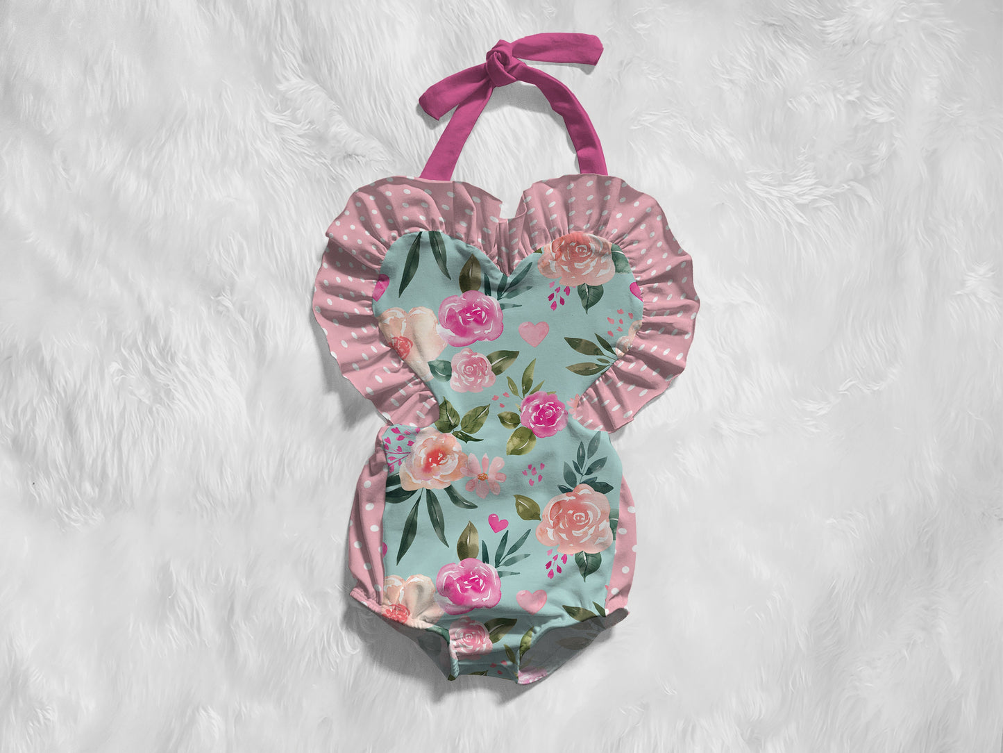 Heart Lover Romper Mock Up, Realistic Clothing Mockup for Photoshop and Procreate