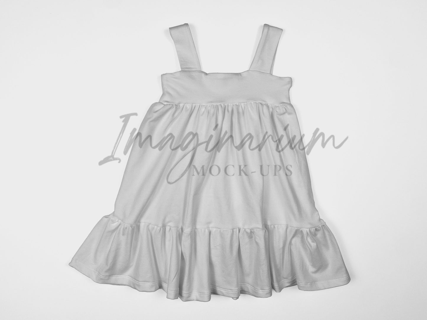 Tiered Tank Gathered Dress Mock Up, Realistic Mockup for Photoshop and Procreate