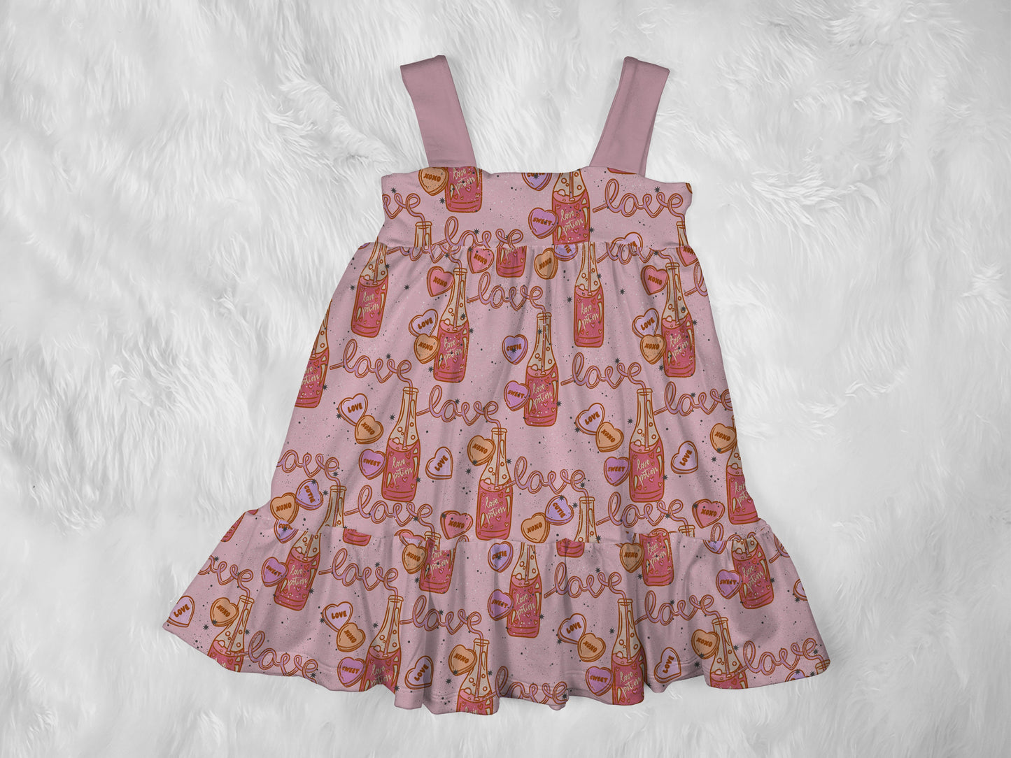 Tiered Tank Gathered Dress Mock Up, Realistic Mockup for Photoshop and Procreate